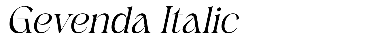 Gevenda Italic